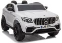 Auto na Akumulator Mercedes GLC 63S Dwuosobowy Światła LED MP3 Biały