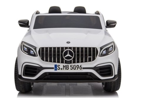 Auto na Akumulator Mercedes GLC 63S Dwuosobowy Światła LED MP3 Biały