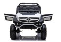 Auto na Akumulator Mercedes Unimog 4x4 Dla Dzieci Światła LED MP3 Biały