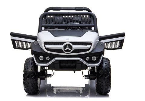 Auto na Akumulator Mercedes Unimog 4x4 Dla Dzieci Światła LED MP3 Biały