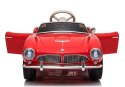 Auto na Akumulator BMW Retro Dla Dzieci Pilot LED MP3 Czerwone Lakierowane