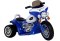 Motor na Akumulator Trójkołowy JT568 Policja Dla Dzieci LED Niebieski