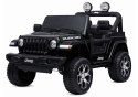 Auto na Akumulator Jeep Rubicon Światła LED MP3 Pilot 4x4 Czarny