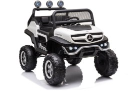 Pojazd na Akumulator Mercedes Unimog S Światła LED MP3 Pilot Biały