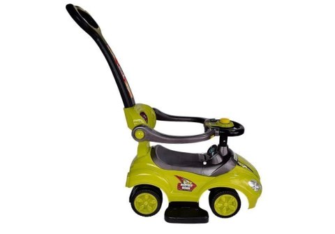 Jeździk z Pchaczem Dla Dzieci Mega Car 3w1 Piszczek Schowek Żółty