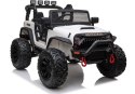 Auto Terenowe Na Akumulator Jeep JC666 Światła LED MP3 Pilot Biały