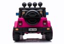Auto Na Akumulator Jeep BRD-7588 Światła LED MP3 Pilot Różowy 4x4
