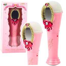 Magiczne Lustro Z Mikrofonem USB MP3 Światła Dźwięki Różowy