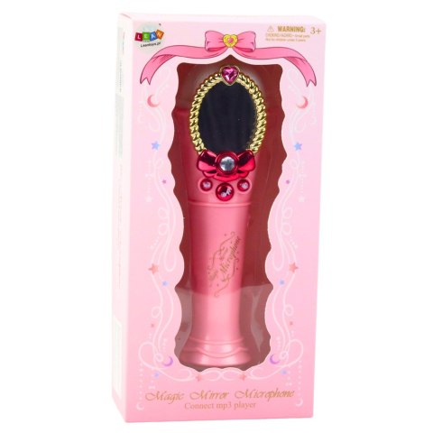 Magiczne Lustro Z Mikrofonem USB MP3 Światła Dźwięki Różowy