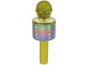 Mikrofon Bezprzewodowy USB Głośnik Nagrywanie Karaoke Model WS-858 Złoty