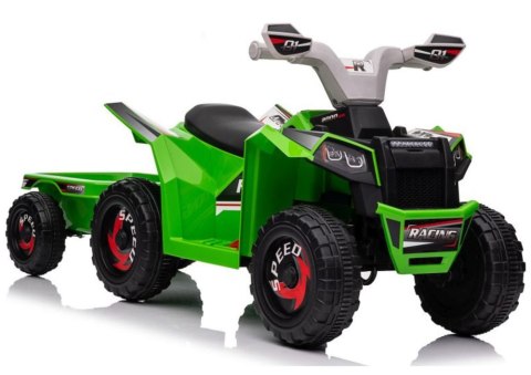 Quad Na Akumulator XMX630T Zielony Z Przyczepą
