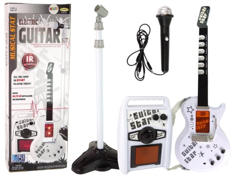 Zestaw Gitara Elektryczna z Mikrofonem Na Baterie