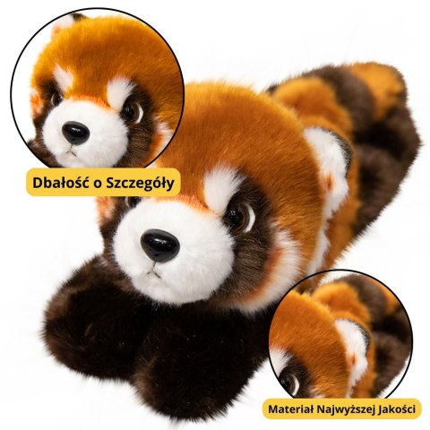 Pluszowa Panda Ruda Maskotka Brelok Kółko Karabińczyk 13cm