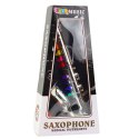 Instrument Muzyczny Dla Dzieci Saksofon Zabawkowy Srebrny