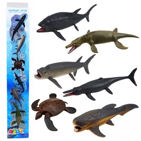 Zestaw Mini Figurki Zwierzęta Morskie Żółw Tuńczyk Ryby 6-9cm 6 szt.