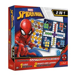 Gra planszowa 2w1 Chińczyk Węże i drabiny Spider-Man Trefl 02419