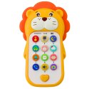 Interaktywny Telefon Edukacyjny Dla Malucha Dźwięki Melodie Lew Żółty