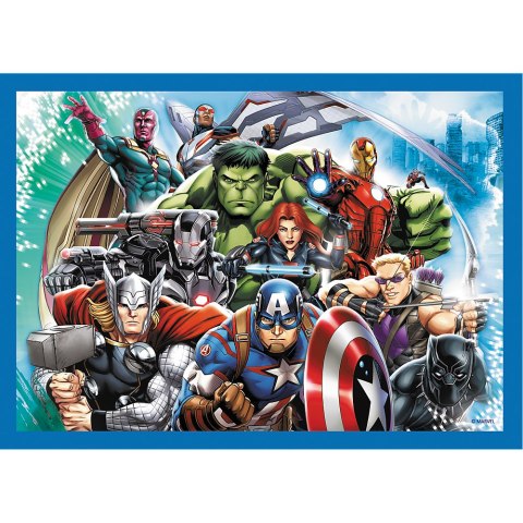 Puzzle - 4w1 (25, 48, 50, 70) - Odważni Avengersi - Trefl 34386