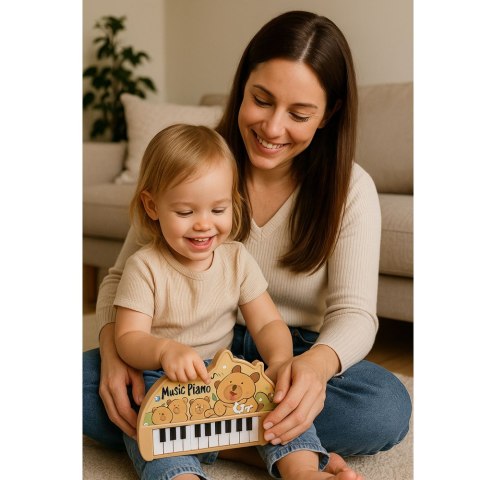 Pianinko Muzyczne Dla Dzieci Kapibara Mini Keyboard 22 Klawisze