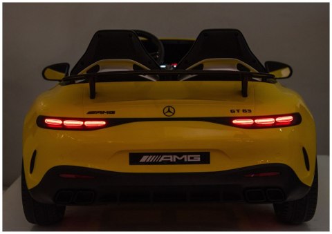 Auto Na Akumulator Mercedes GT63 AMG DK-GT63 24V LCD Żółty
