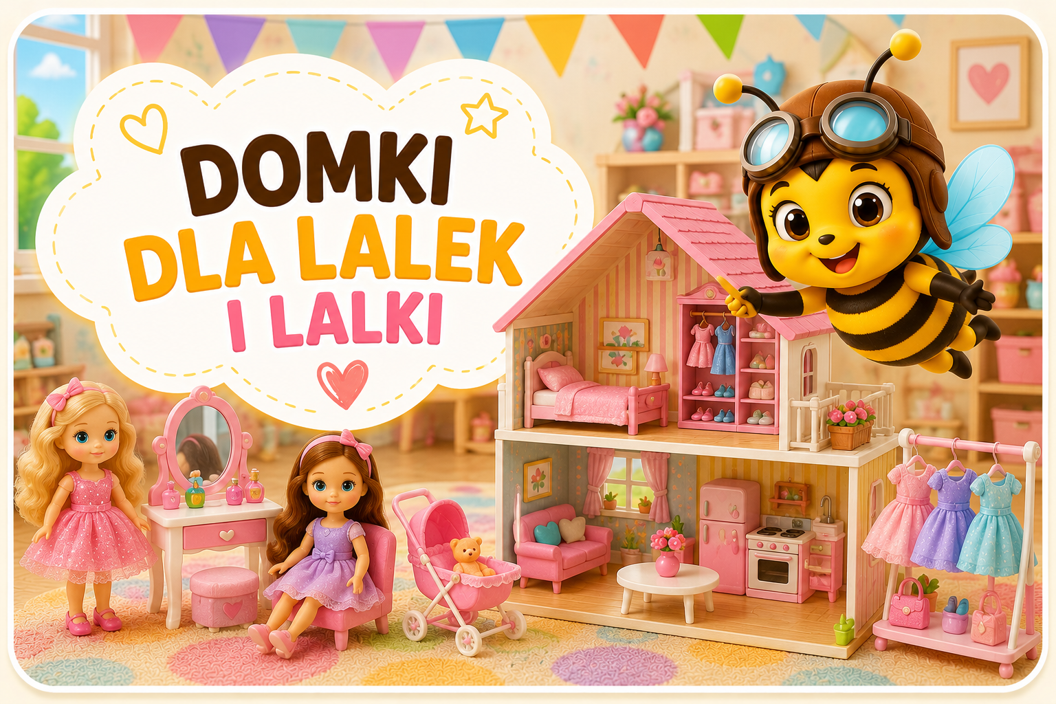 Domki dla lalek i lalki